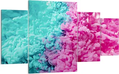 Produktbild von Bild auf Leinwand - Leinwandbild - Abstraktion modern - 160x90cm - Wand Bild - Wanddeko - Leinwanddruck - Bilder - Kunstdruck - Wanddekoration - Leinwand bilder - Wandkunst - DL160x90-3908