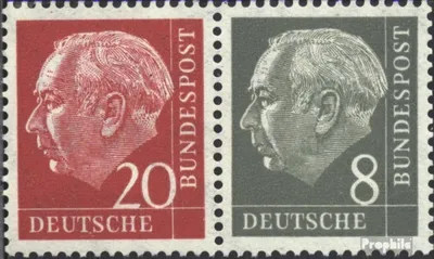 Produktbild von Briefmarken BRD (BR.Deutschland) 1958 Mi W23Y I postfrisch
