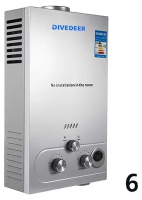 Obrázok produktu pre Ohrievač vody, prietokový ohrev, nástenné prevedenie, 6 l