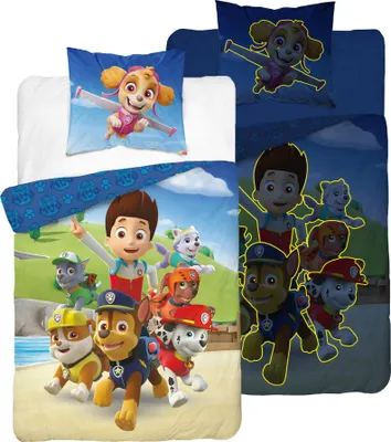 Immagine prodotto di Biancheria da letto fosforescente 140x200 PAW PATROL Puppies