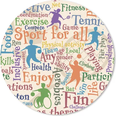 Produktbild von MuchoWow® Mauspad Mousepad Muster - Sport - Alphabet - Zitate 20x20 cm - Mousepads - Maus Mat - Pad - Mausunterlage - Schreibtischmatte