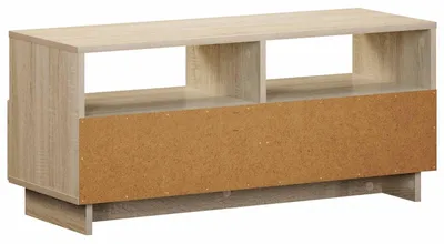 Imagen del producto de Soporte para televisión, 90 x 34,5 x 40 cm, roble Sonoma, material compuesto de madera