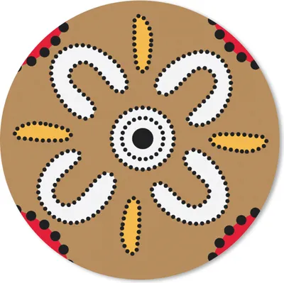 Produktbild von MuchoWow® Mauspad Mousepad Design - Blumen - Punkte 20x20 cm - Mousepads - Maus Mat - Pad - Mausunterlage - Schreibtischmatte