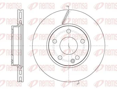 Produktbild von 2x REMSA Bremsscheibe 6675.10 vorne passend für MERCEDES-BENZ A-Klasse (W169)