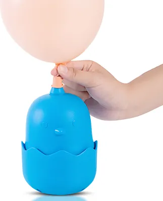 Produktbild von Elektrische Mini-Ballonpumpe, sš¹?e Ballongebl?semaschine mit Cartoon-Kš¹ken und breitem Lufteinlass, tragbarer Ballonfš¹ller, rutschfeste Luftpumpe fš¹r Heliumballons, runde Ballons