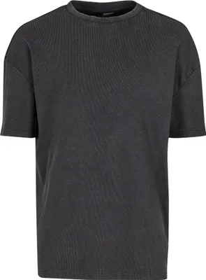 Produktbild von Urban Classics T-Shirt Herren Washed Rib Tee schwarz Basics 100% Baumwolle XXL