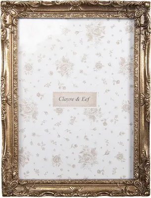 Immagine prodotto di Cornice per foto Clayre & Eef 13x18 cm in plastica color oro