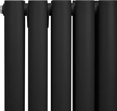 Obrázek produktu pro Oválný trubkový radiátor - 1800 mm x 240 mm - černý
