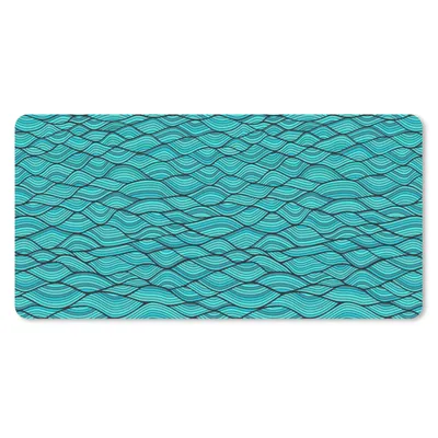 Produktbild von MuchoWow® Mauspad Mousepad Meer - Japan - Blau - Muster 60x30 cm - Mousepads - Maus Mat - Pad - Mausunterlage - Nachhaltig