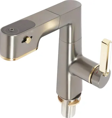 Immagine prodotto di Miscelatore per vasca da cucina, Funzione spray estraibile, Tre modalità d'acqua, Grigio canna di fucile