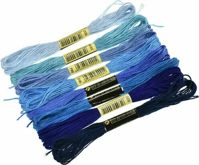 Zdjęcie produktu dla Alma TH013-C3 Blue 8 m Przędza do haftu