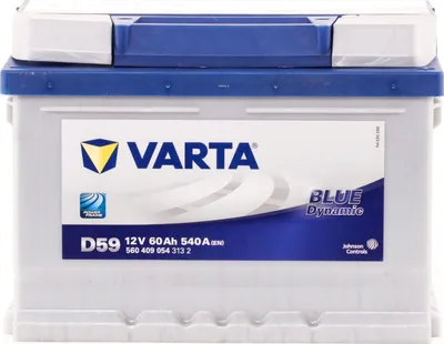 Produktbild von Varta Blue Dynamic 560 409 054, 60 Ah, 12 V, 540 A, Auto, Links platziert, B13