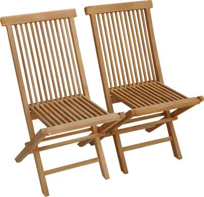 Produktbild von 2erSet Gartenstühle aus Teakholz LOMBOK