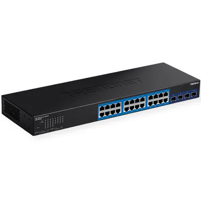Obrázok produktu pre Trendnet TEG-30284 Sieťový prepínač Gigabit Ethernet (10/100/1000) 1U Black