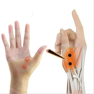 Produktbild von Magnetische Handgelenk-Hand-Daumen-Stützhandschuhe, Gel-Arthritis-Druckkorrektur-Massage
