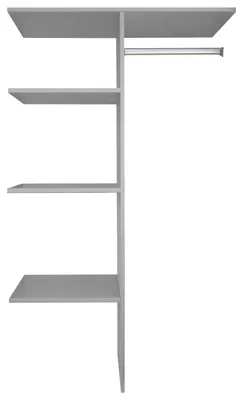 Produktbild von Inneneinteilung Schrankeinsatz 87x50x150cm Nachbildung Leinen grau
