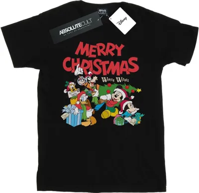 Zdjęcie produktu dla Disney – koszulka damska „Mickey Mouse And Friends Winter Wishes” BI37709 (XXL) (czarna)