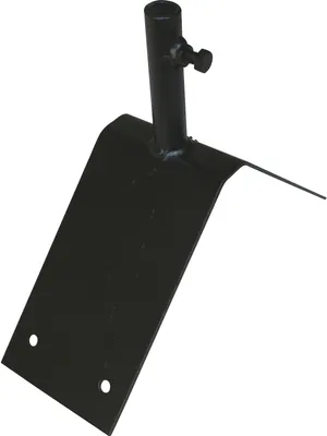 Produktbild von Dachfirst-Träger für Wetterfahnen, Windfahnendachfirstträger, Dachfahnenträger, aus Metall, schwarz