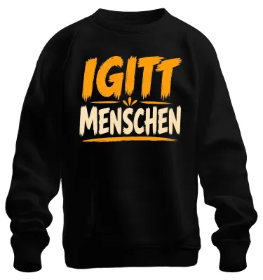Zdjęcie produktu dla Bluza z nadrukiem "Igitt", sarkastyczna, zabawna, dla indywidualistów, wzór "Ekel" (odraza), kolor czarny, rozmiar XL