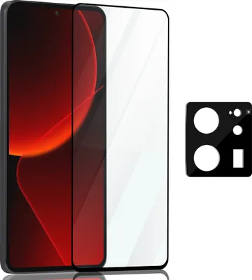 Produktbild von 1 Pack Xiaomi 13T Displayschutzfolie und 1 Pack Linsenschutz – gehärtetes Glas 9H – Superqualität 3D