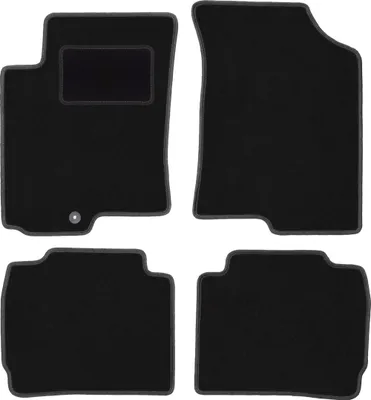 Produktbild von Schwarze Veloursmatten für: Kia Cerato Fließheck, Limousine (2004-2008)