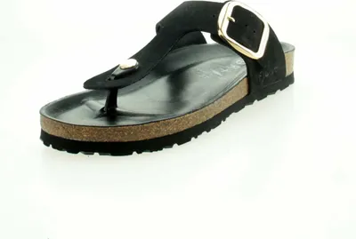 Produktbild von Supersoft 274 364 000 007 Black Uni Tieffuss-Zehentrenner Pantolette Schwarz, Schwarz, Gr. 41
