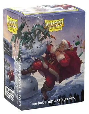 Produktbild von Dragon Shield Standard size Brushed Art Sleeves - Christmas 2025 (100 Sleeves)