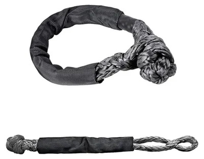 Imagen del producto de Cables de remolque Sleepkabels de 5000 kg - 2 unidades - Cables de remolque suaves - Para camiones/ATV - Uso en exteriores/recreación - De una sola pieza - Bandas de remolque