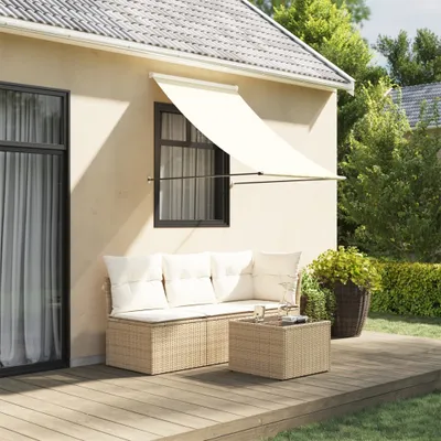 Produktbild von Möbel Markise Einziehbar Creme 150x150 cm Stoff und Stahl - Markisen 368758