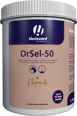 Obrázek produktu pro Na podporu imunitního systému a metabolismu pomocí organicky vázaných minerálních látek a vitamínů selen + E (dříve Orsel 50)
