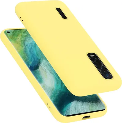 Produktbild von Cadorabo Schutzhülle für Oppo FIND X2 PRO Hülle in Gelb Handyhülle Case Cover TPU Etui