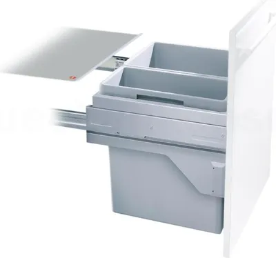 Zdjęcie produktu dla Kosz na śmieci Hailo 3610521 CS Slide Euro-Cargo-S 30 + 19 litrów