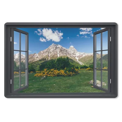 Produktbild von MuchoWow® Mauspad Mousepad Aussicht - Natur - Berge 27x18 cm - Mousepads - Maus Mat - Pad - Mausunterlage - Büroartikel - Desk Matten