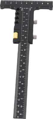 Image de Pince à tracer en alliage d'aluminium pour le travail du bois Règle à tracer Outil de mesure pour le menuisier Bricolage en bois