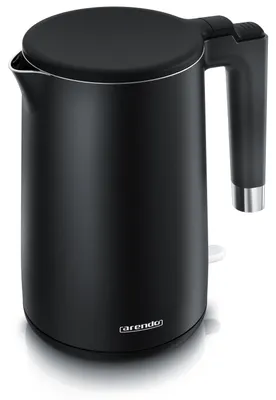Immagine prodotto di Bollitore Arendo in acciaio inox CORE, 1,5L, 2000W, doppia parete, senza BPA, cool touch, base 360°, LED, protezione da surriscaldamento, nero opaco
