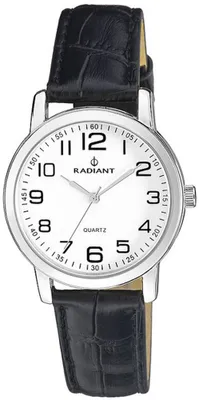 Productafbeelding van Radiant Grand 34 mm, modelnummer RA281605, horloge, zwart, zilver. Kleur: zwart, zilver. Maat: one size