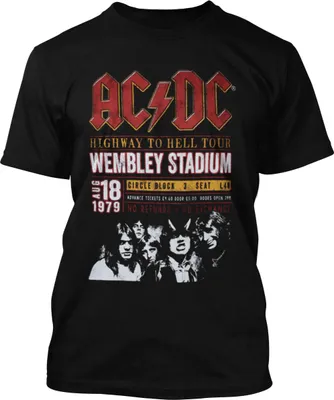 Obrázek produktu pro AC/DC Tričko Wembley '79 Kapela Merchandise