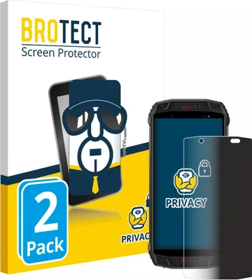 Produktbild von 2x BROTECT Sichtschutzfolie für Ulefone Armor 15 Anti-Spy Privacy Sichtschutz Blickschutz Folie Blaulicht-Schutz