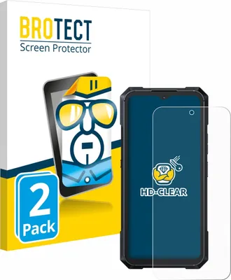 Produktbild von 2x Für Cubot King Kong X Schutzfolie BROTECT Displayschutz Display Schutz Folie Klar Transparent