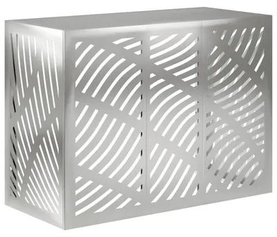 Immagine prodotto di vidaXL Copertura per climatizzatore argento 110 x 50 x 80 cm Acciaio zincato