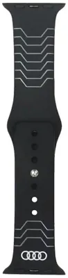 Immagine prodotto di Pasek Audi cinturino in silicone modello geometrico orologio fare Apple Watch 40/41/42Mm Czarny