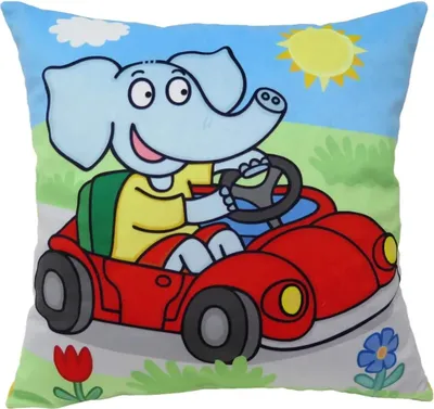 Produktbild von Kissen 30x30 cm, Elefant, Auto