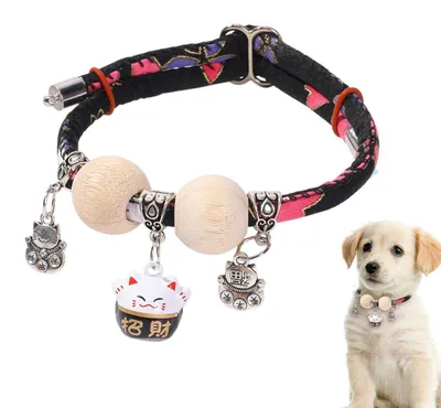 Produktbild von Verstellbares Halsband für kleine Katzen mit Zedernperle
