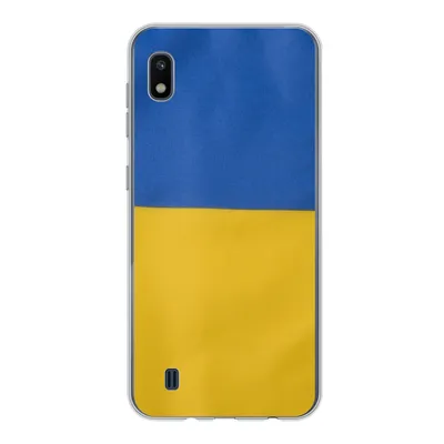Produktbild von MuchoWow® Handyhülle Schutzhülle Hülle für Samsung Galaxy A10 Nahaufnahme der Flagge der Ukraine Silikon Softcase Handy Hülle - Schutzhülle