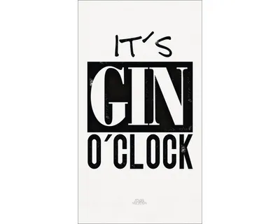 Produktbild von Decopanel Gin O' Clock 15x30 cm