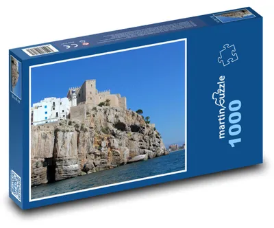 Produktbild von Puzzle 1000 Burg am Meer - martinpuzzle