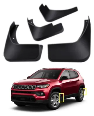 Zdjęcie produktu dla Zestaw osłon przeciwbłotnych TOPGRIL do Jeep Compass (2017-2021), osłony przeciwbłotne, przód