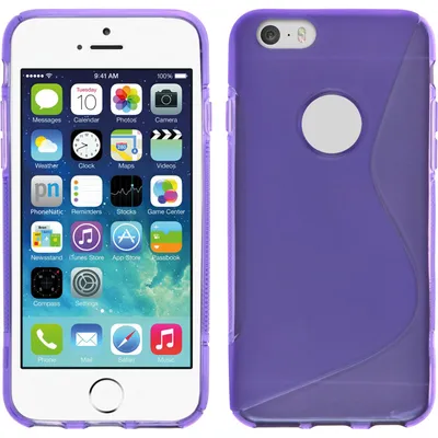 Produktbild von PhoneNatic Case kompatibel mit Apple iPhone 6s / 6 - lila Silikon Hülle S-Style + 2 Schutzfolien