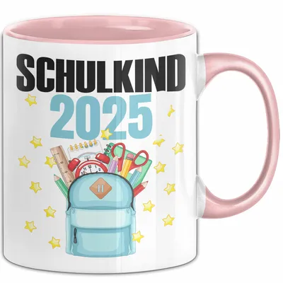 Produktbild von Trendation - Einschulung Mädchen Geschenk Schultüte Füllung Tasse Schulstart 1. Schultag Schuleinführung Schulanfang Geschenkidee Schulkind 2022 (Rosa)