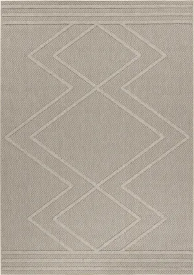 Immagine prodotto di Patara Zigzag tappeto esterno pelo corto runner 80x250cm beige
